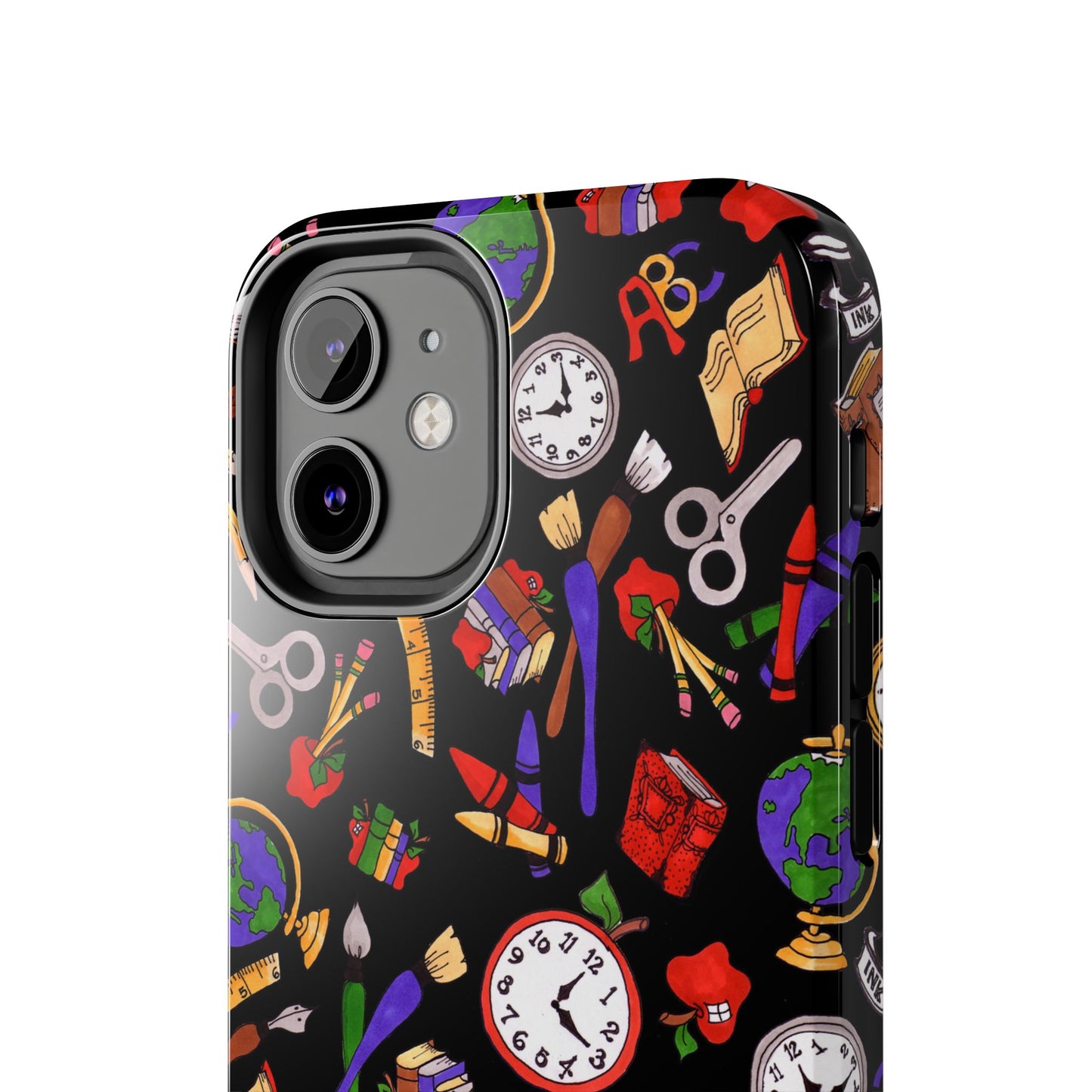 School Stuff Black Phone Case