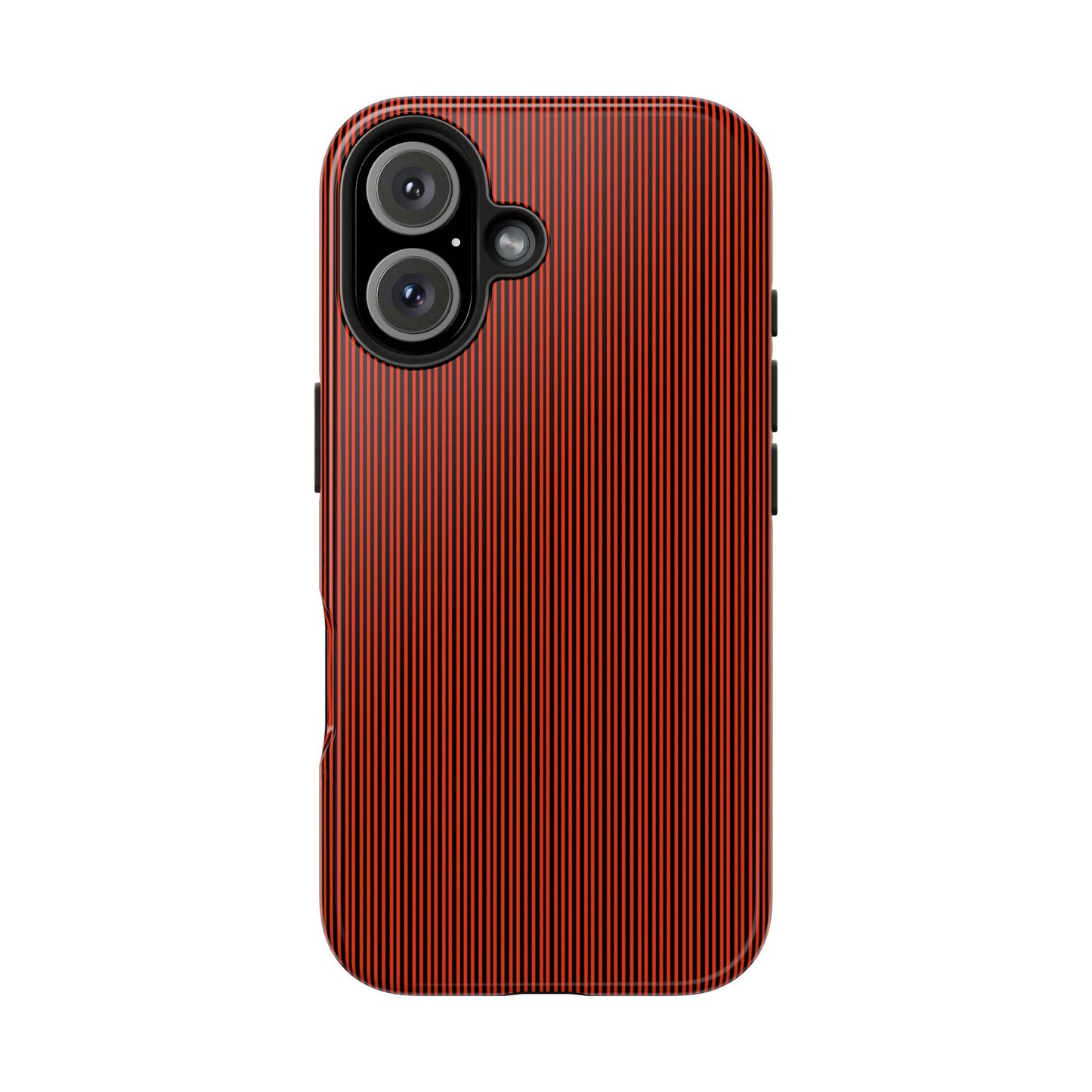 Pin Stripe Red / Black Phone Case