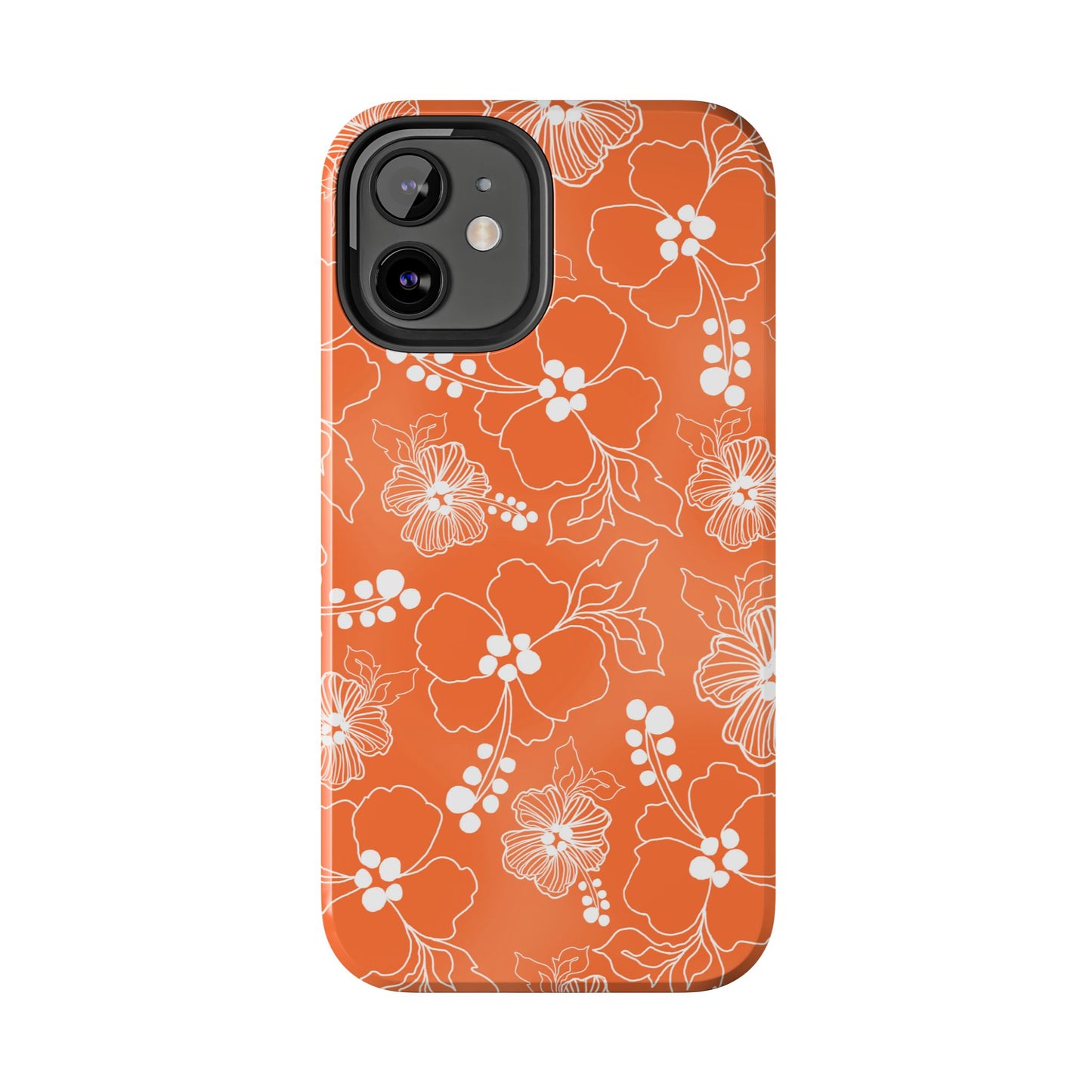 Lacey Hibiscus Coral Phone Case