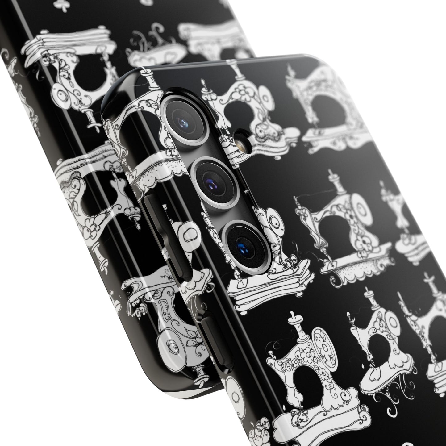 Sew Sew Black / White Phone Case
