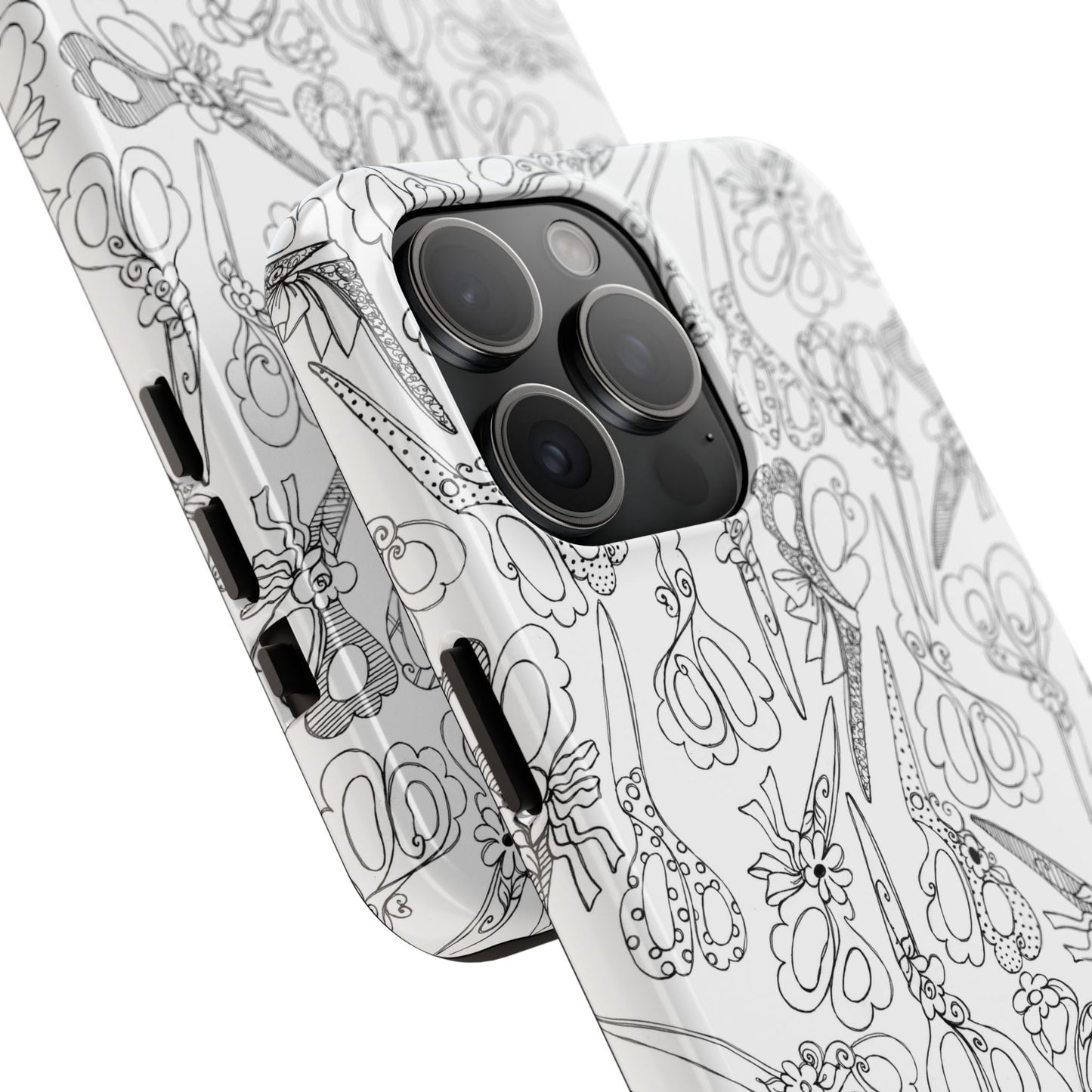 Scissor Blizzard White Phone Case