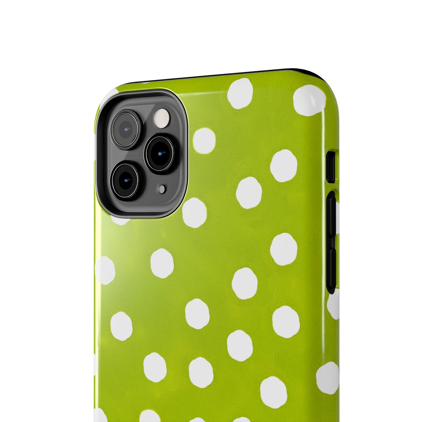 Jumbo Dots Green / White Phone Case