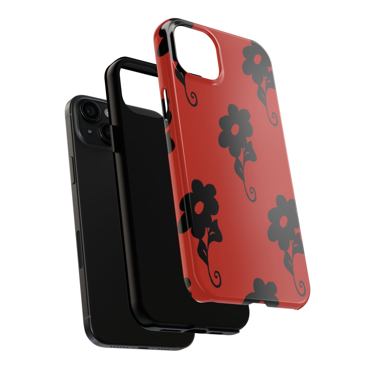 Daring Daisy Red Phone Case