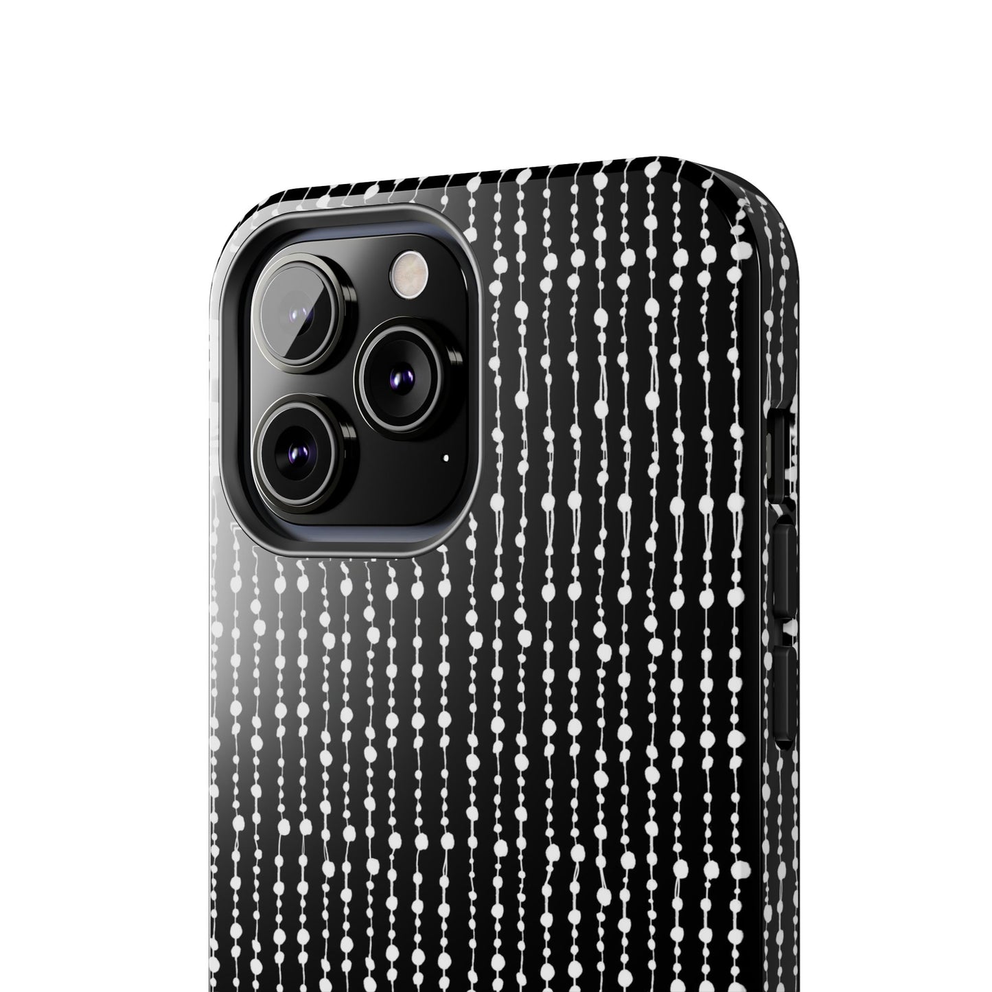 Beaded Curtain Black / White Phone Case