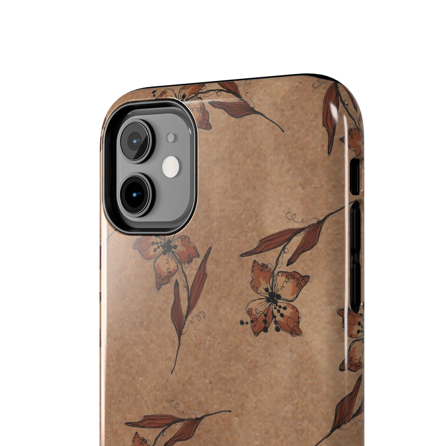 Brown Buds Phone Case