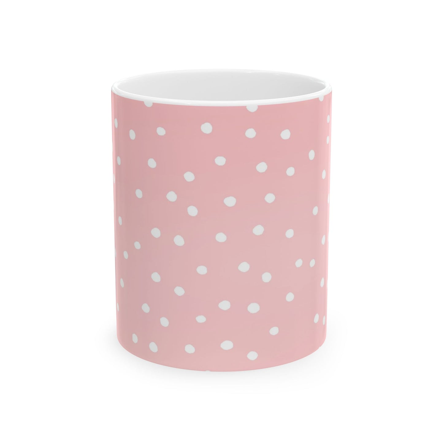 Little Dots Pink / White Cup