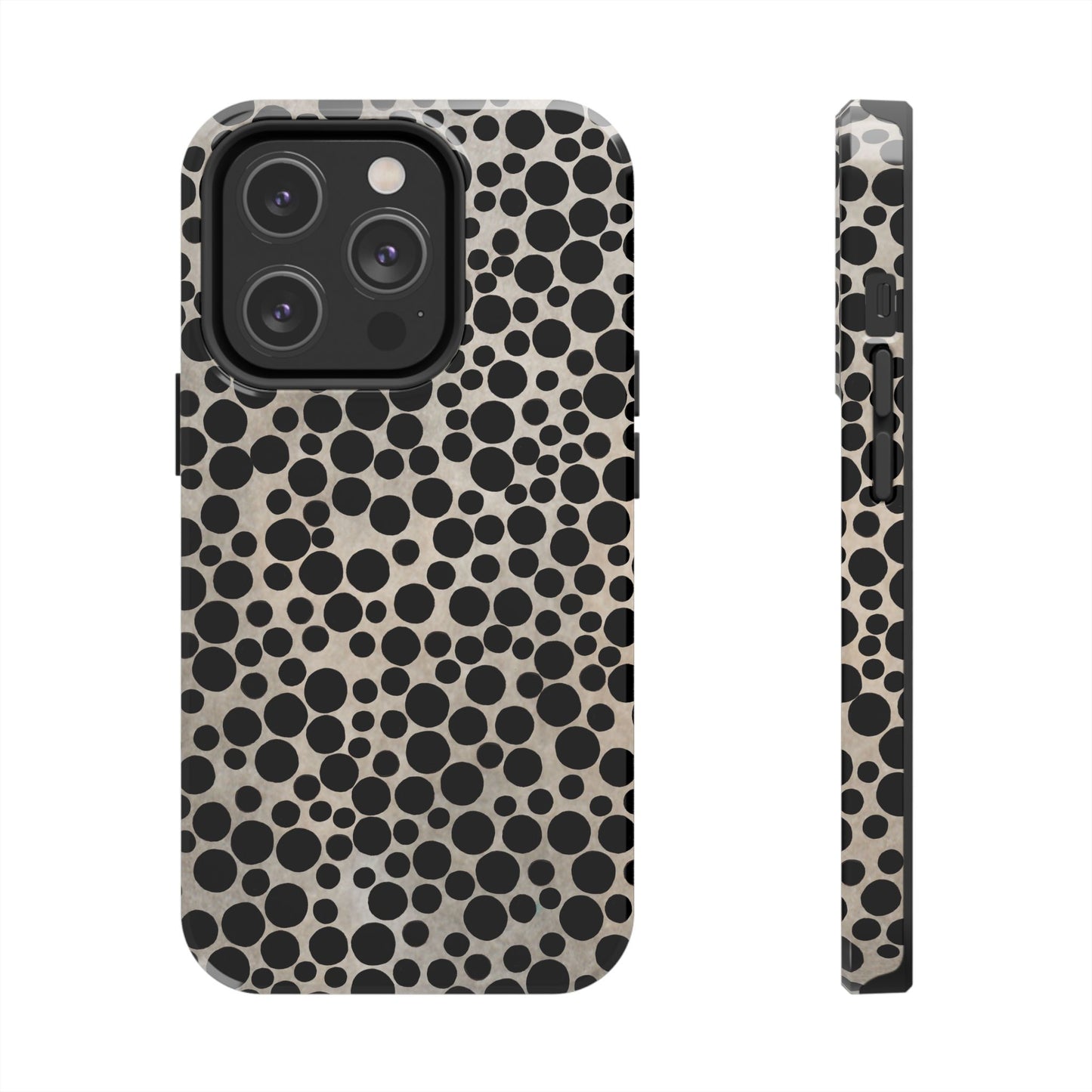 Felt Dots Silver Phone Case
