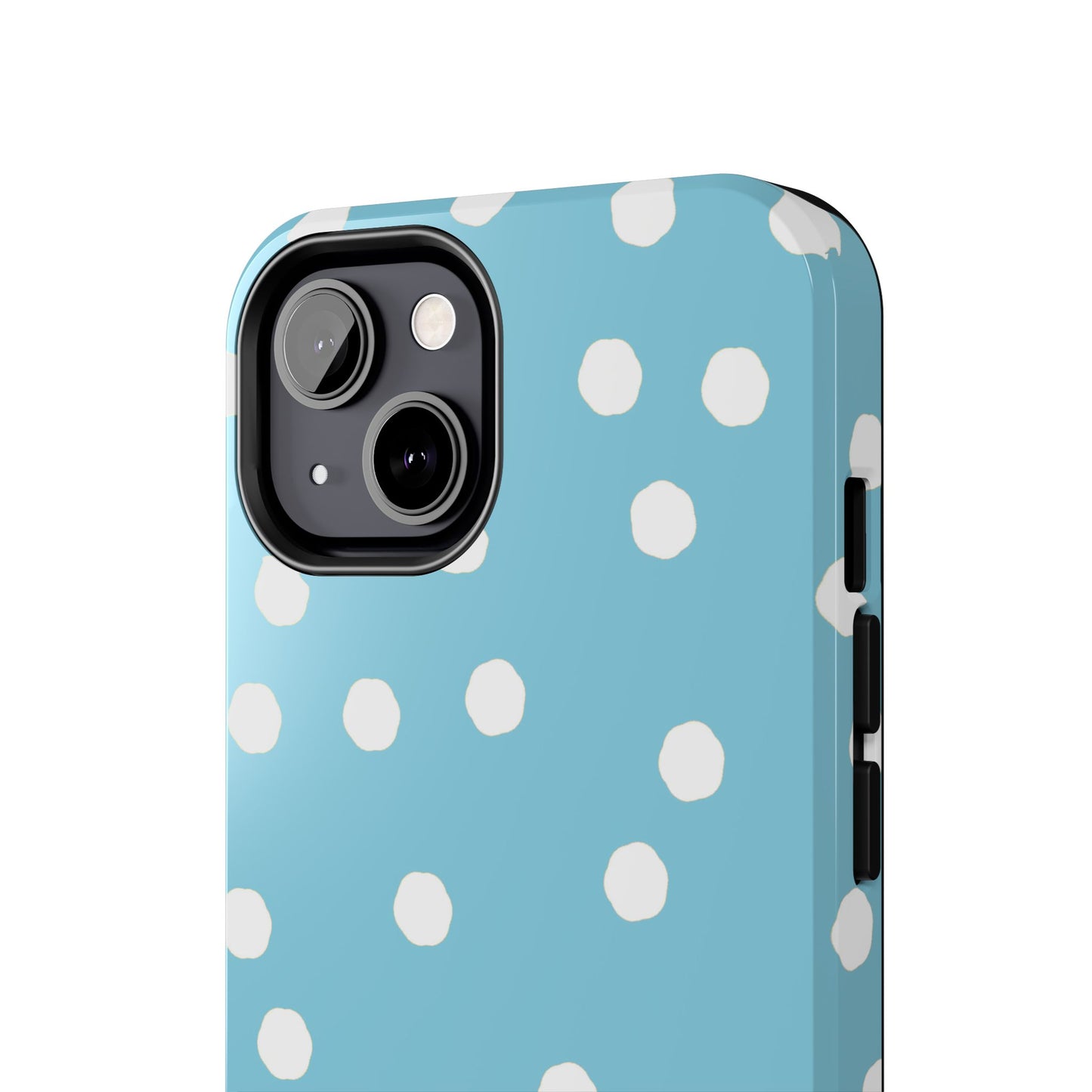 Jumbo Dots Turquoise / White Phone Case