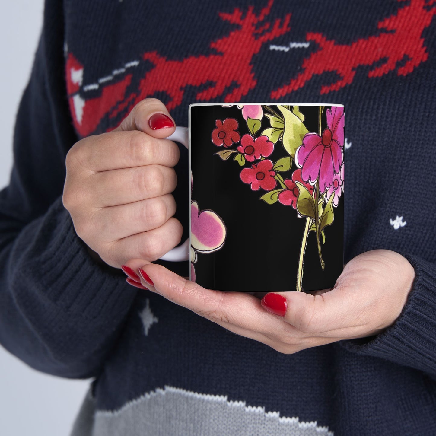 Jumbo Floral Cup