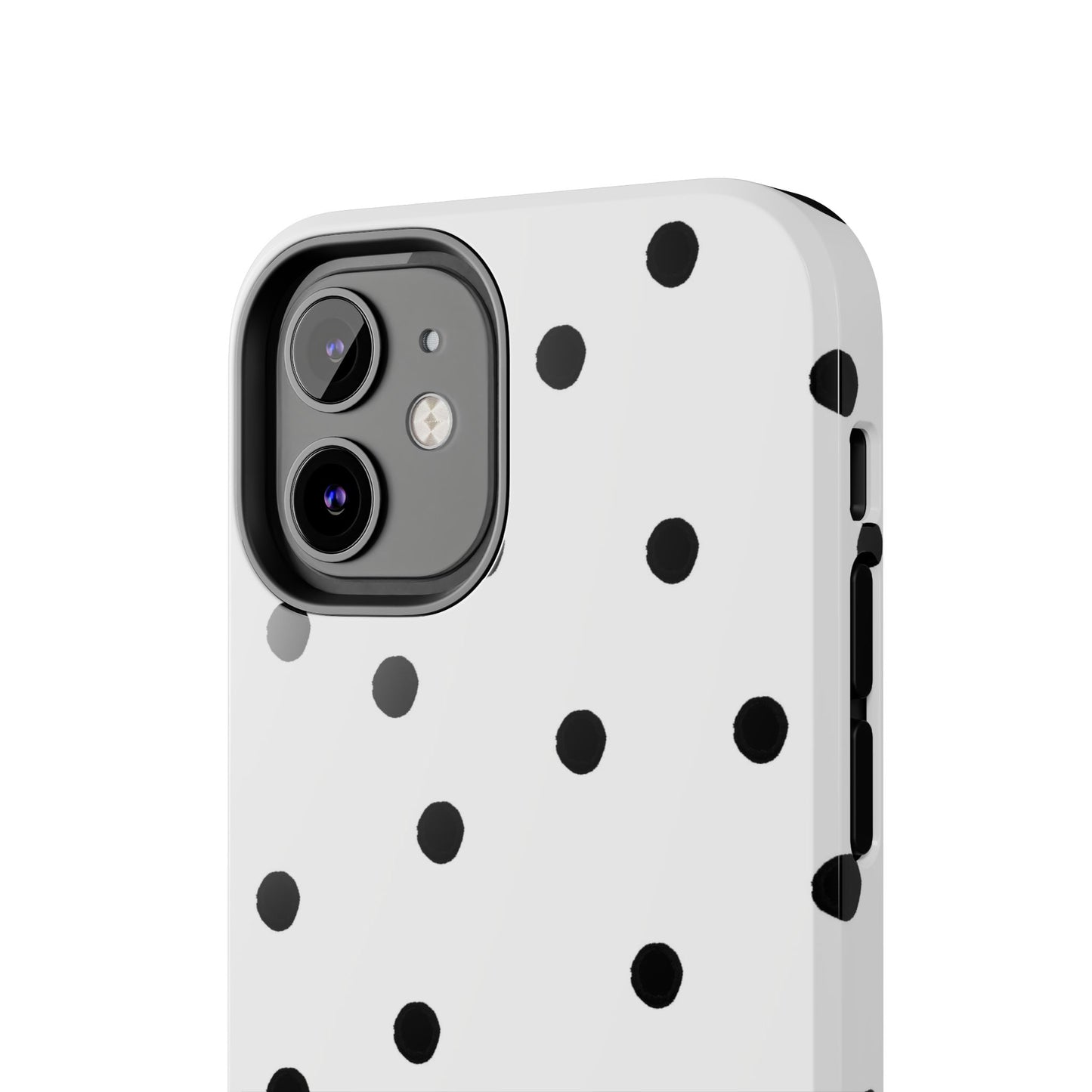 Space Dots White / Black Phone Case