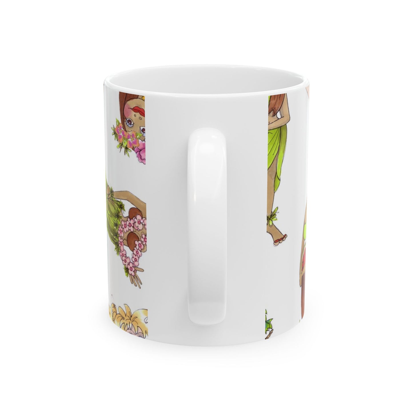 Island Toss White Cup