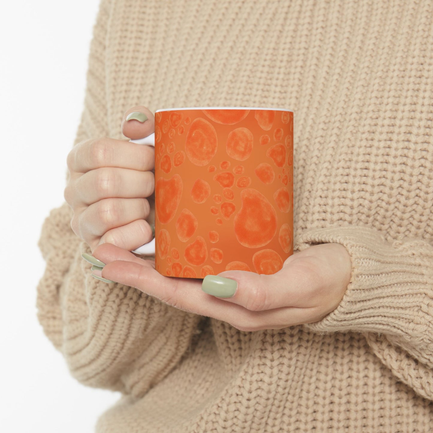 Paw Dots Orange Cup