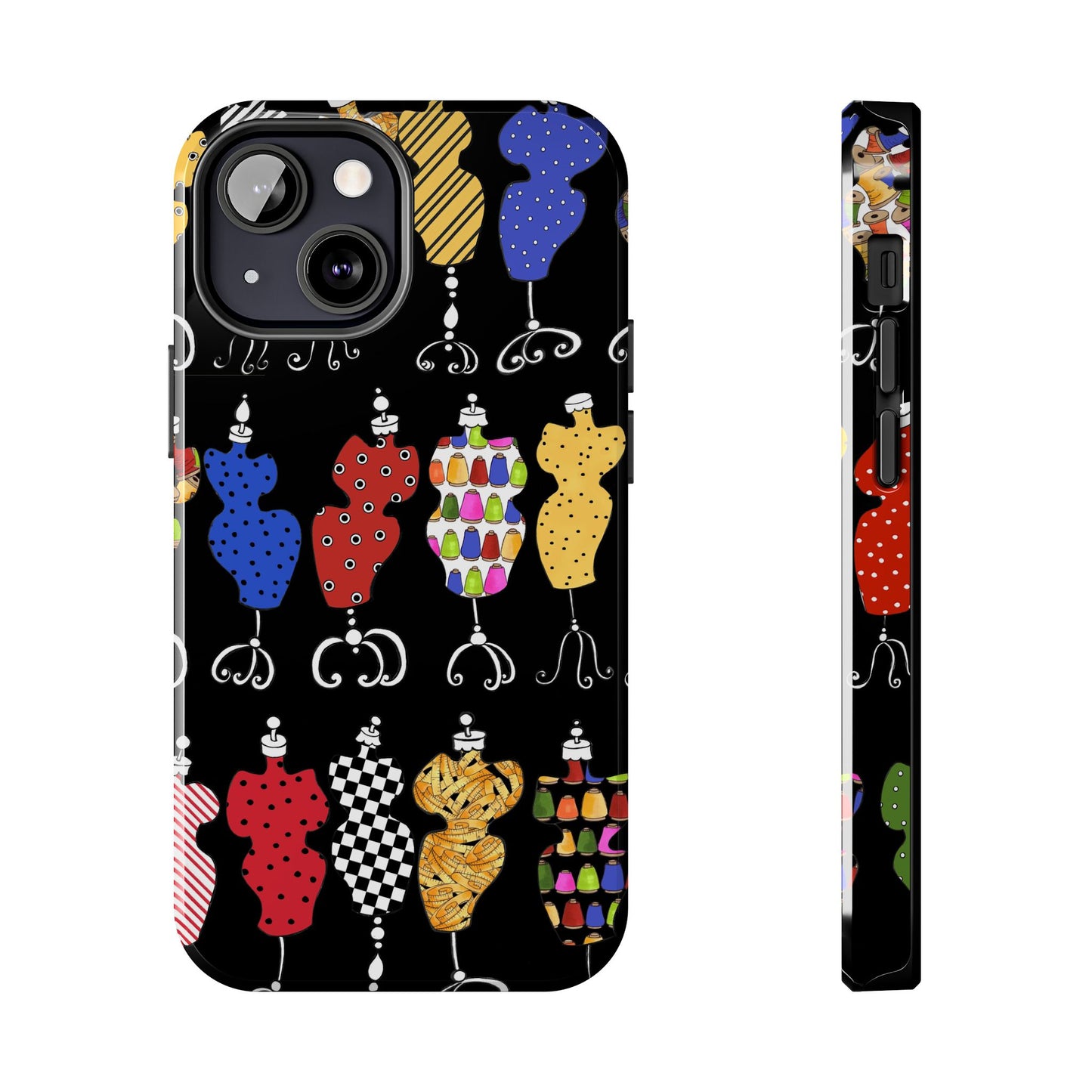 Go Figure Black / Multi Phone Case