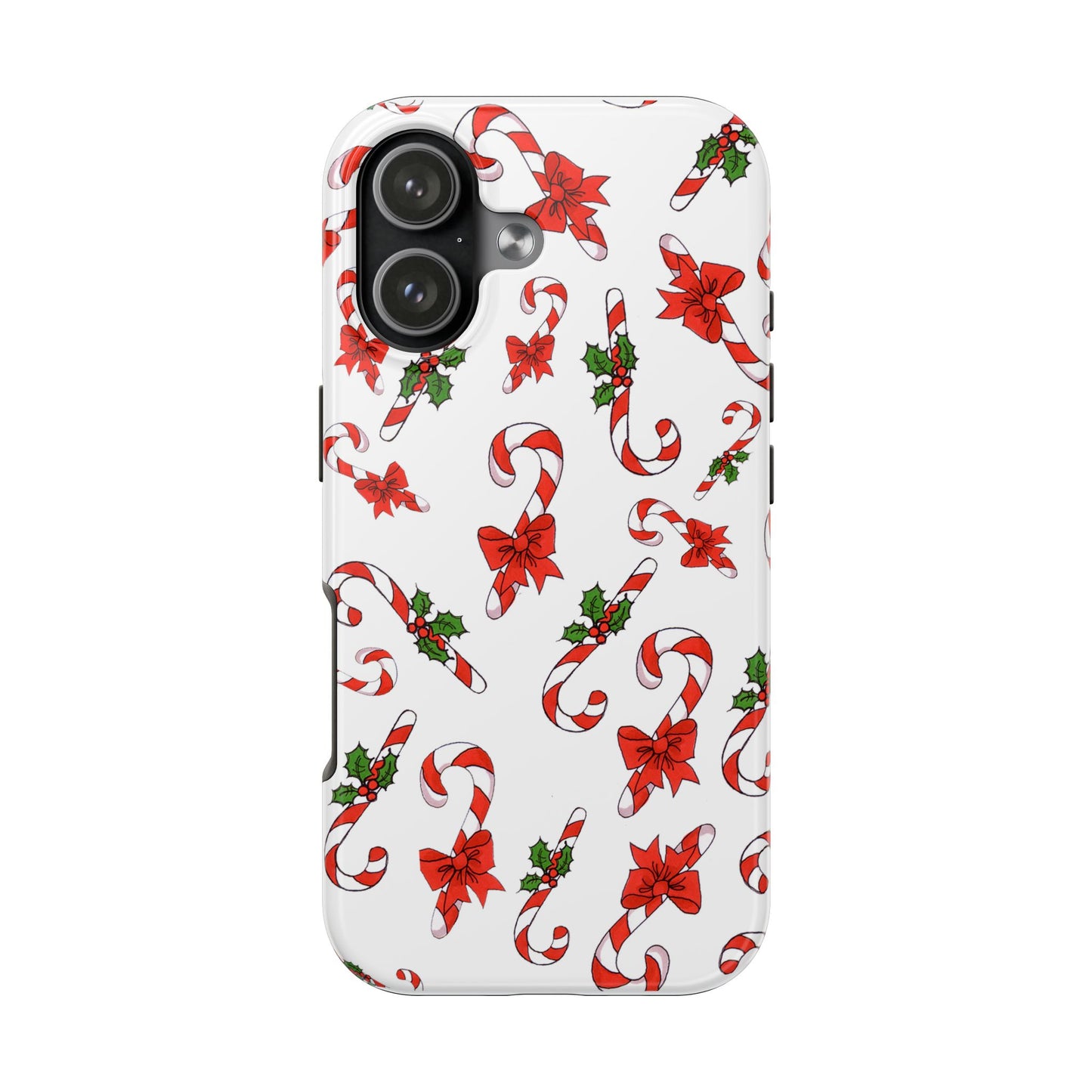 Candy Cane Crowd White Phone Case