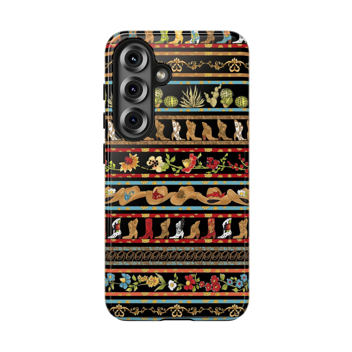 Whoa Borders Black Phone Case