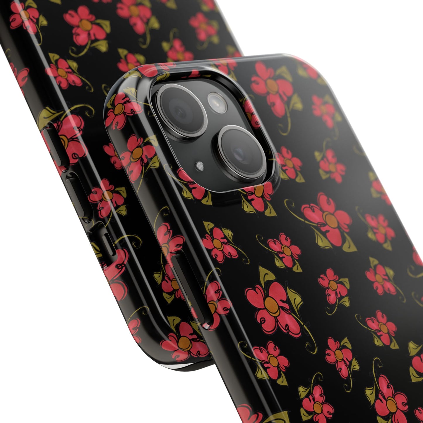 Daisy Caper Black Phone Case
