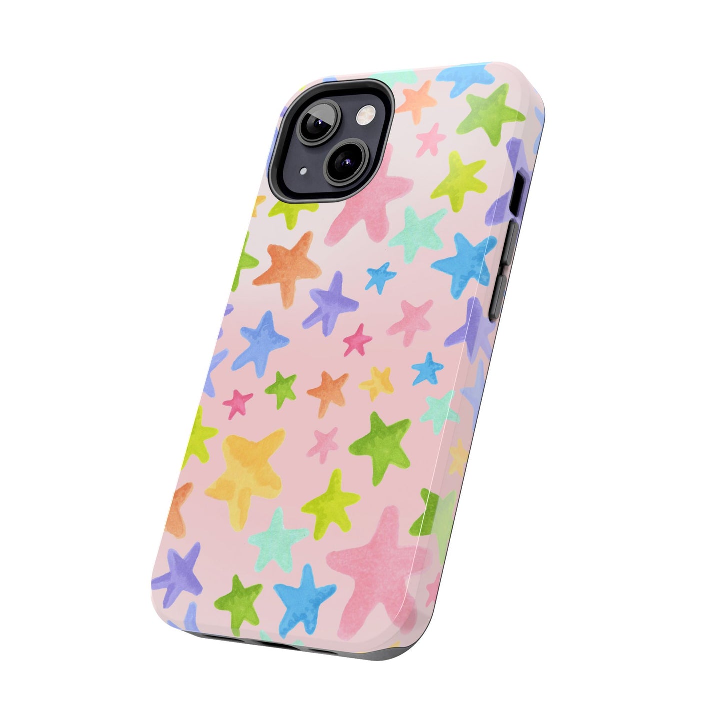 Happy Stars Pink Phone Case