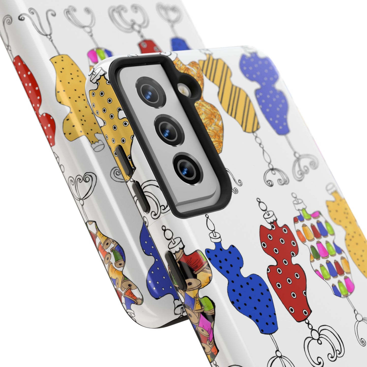 Go Figure White / Multi Phone Case