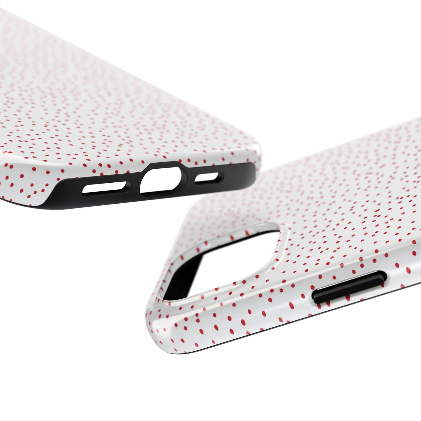 Dinky Dots White / Red Phone Case
