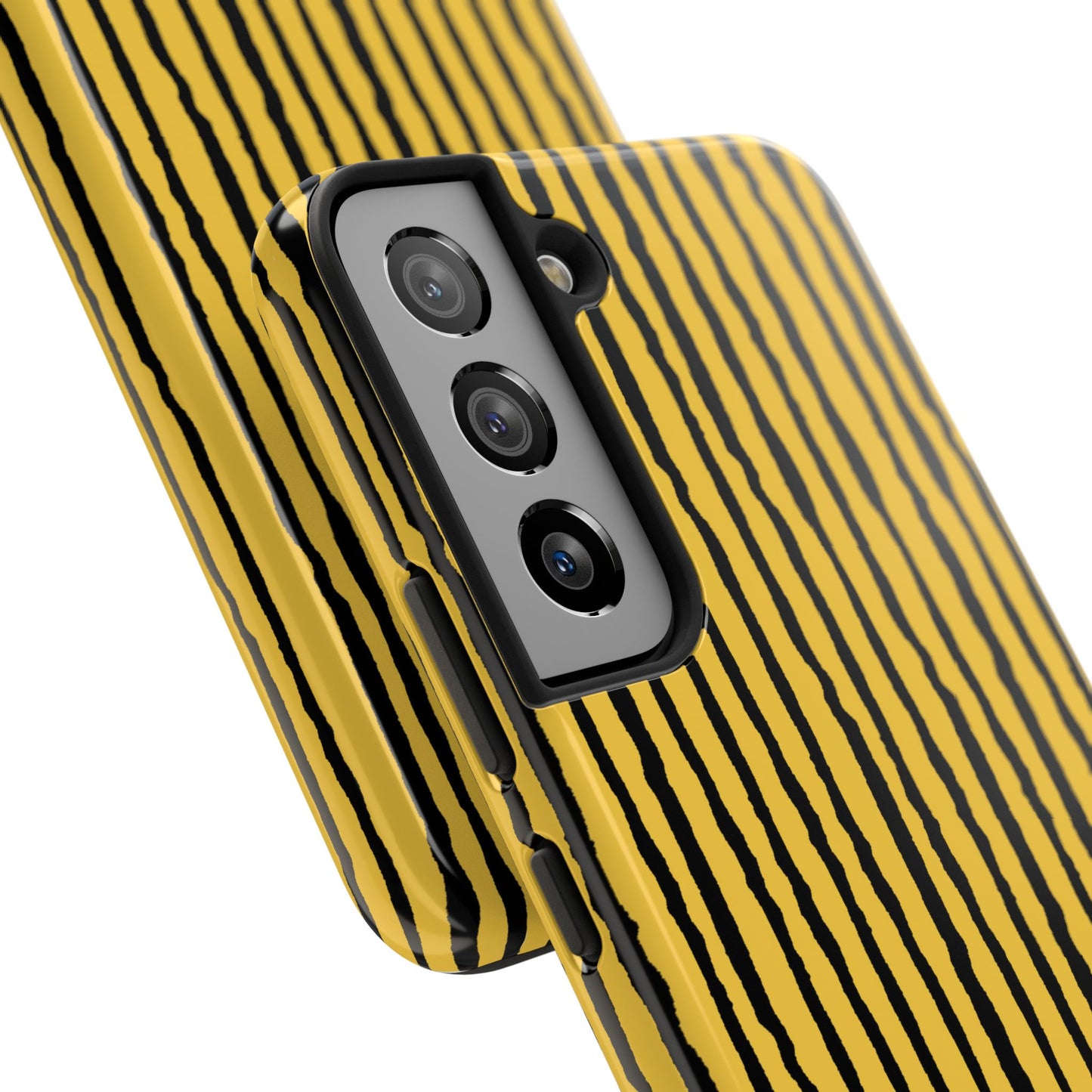 Sorta Stripe Yellow / Black Phone Case