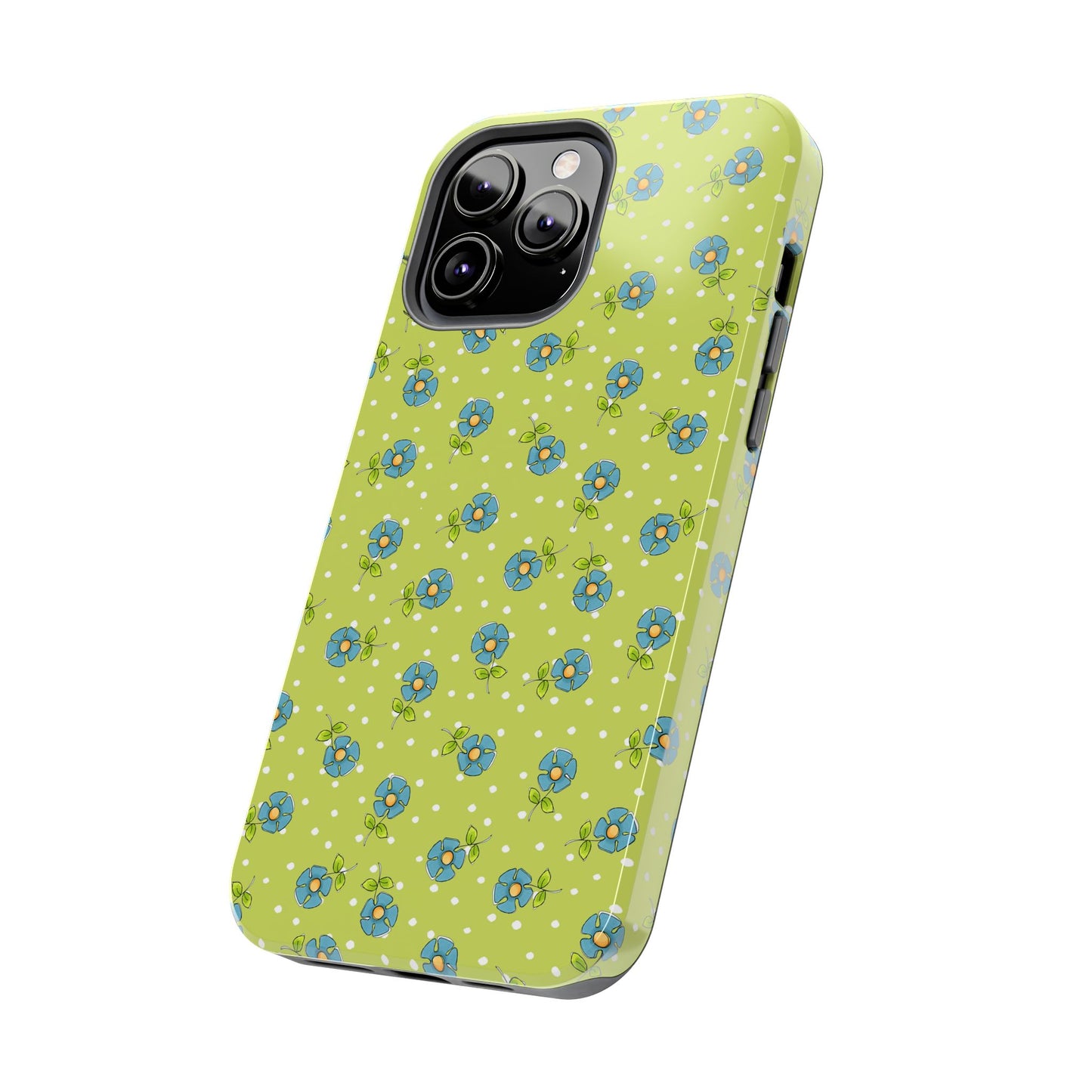Daisy Dots Green Phone Case