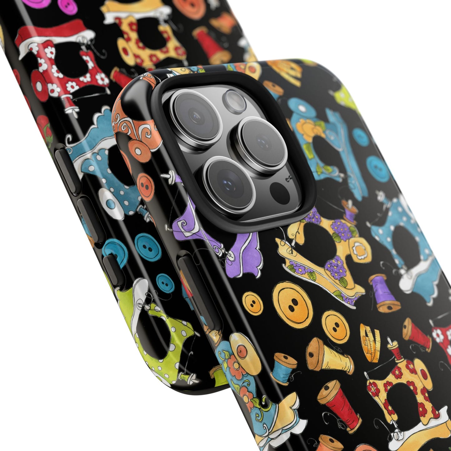 Sew Assorted Black Phone Case