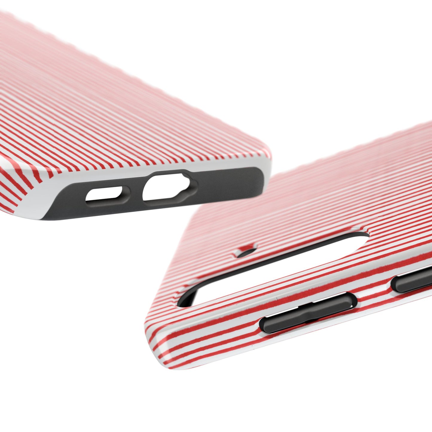 Stripe White / Red Phone Case