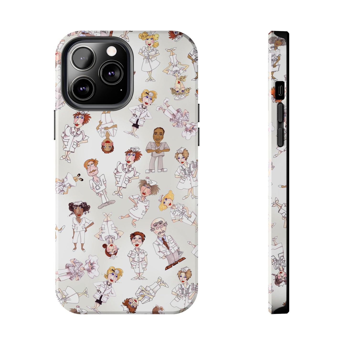 Tossed Nurses Gray Phone Case