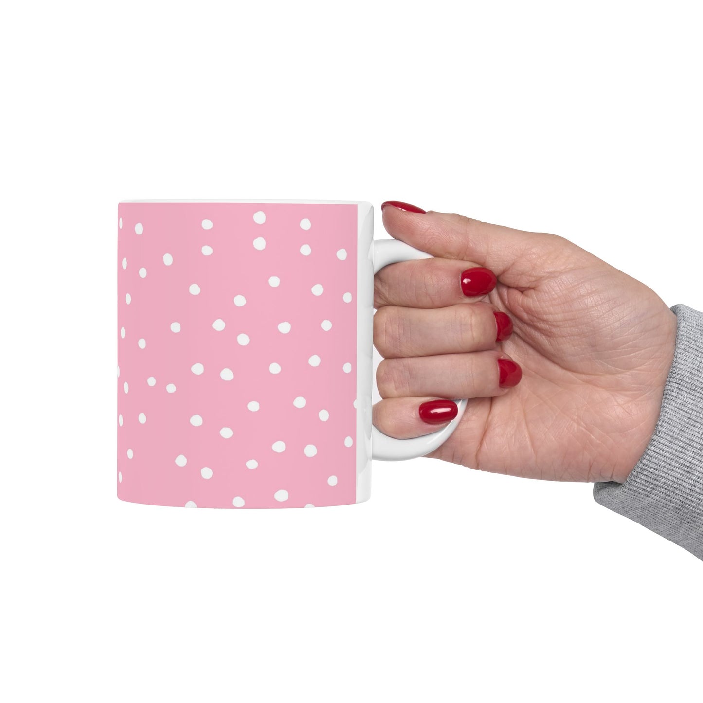 Dinky Dots Pink / White Cup