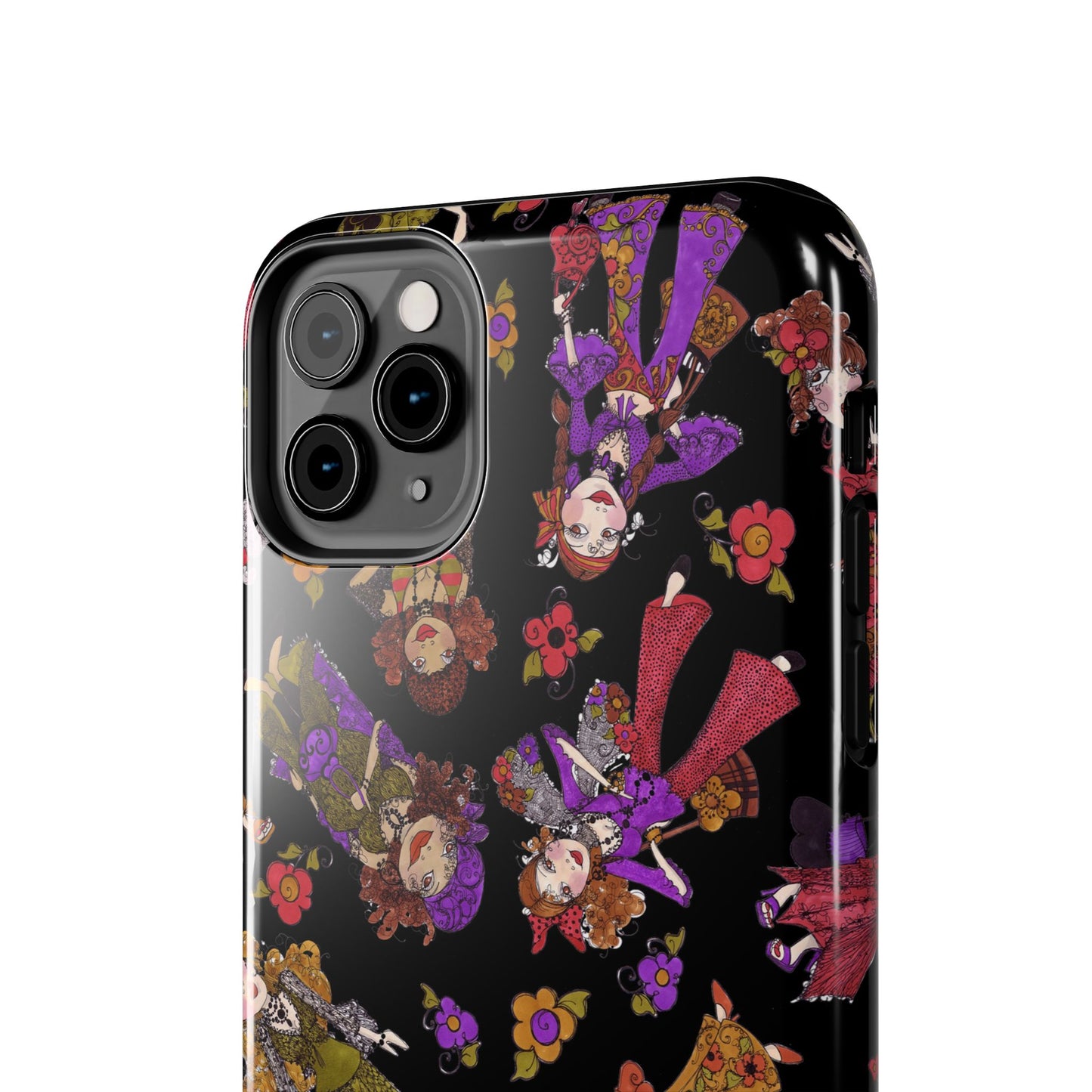 Tossed Gypsies Black Phone Case