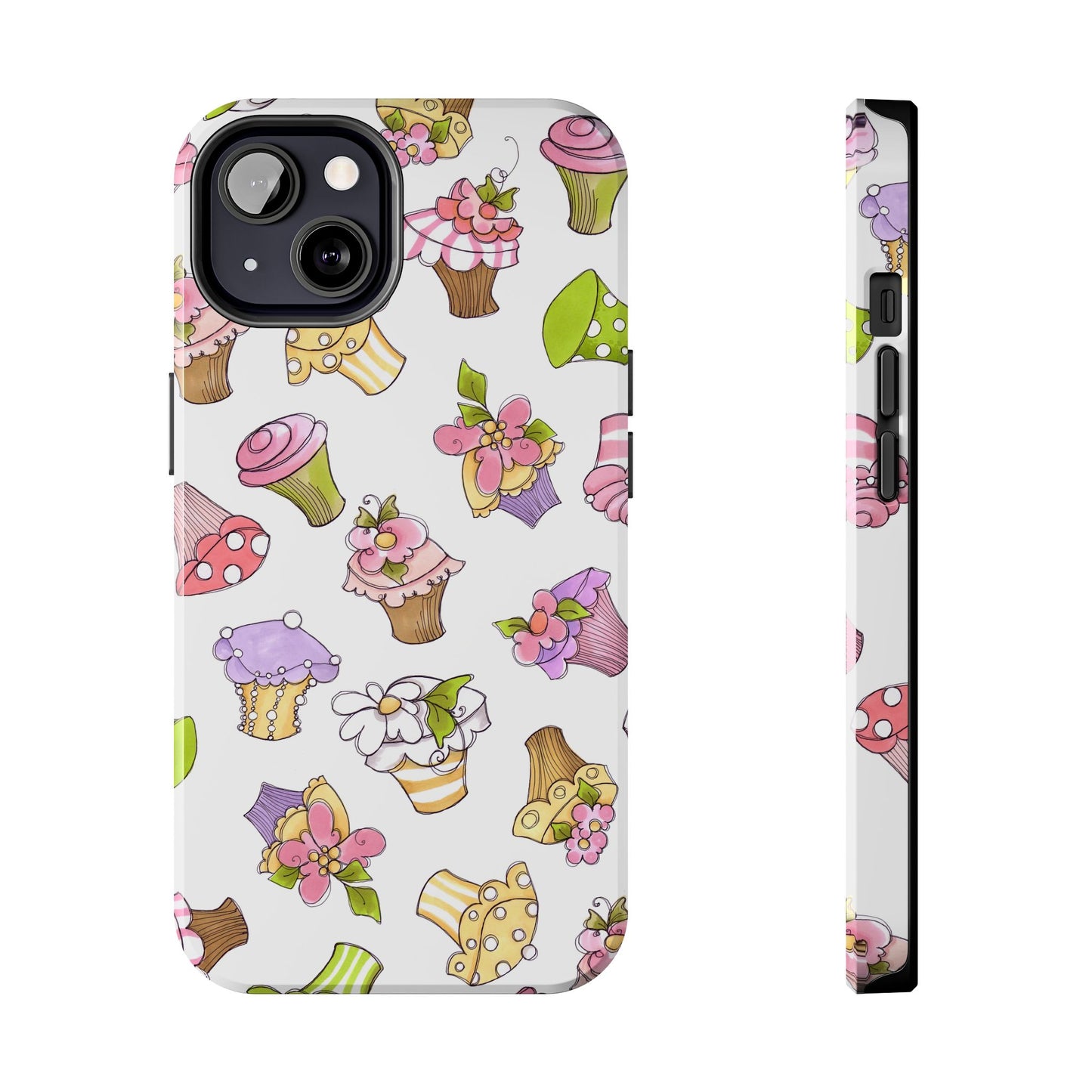 Cupcake Toss White Phone Case