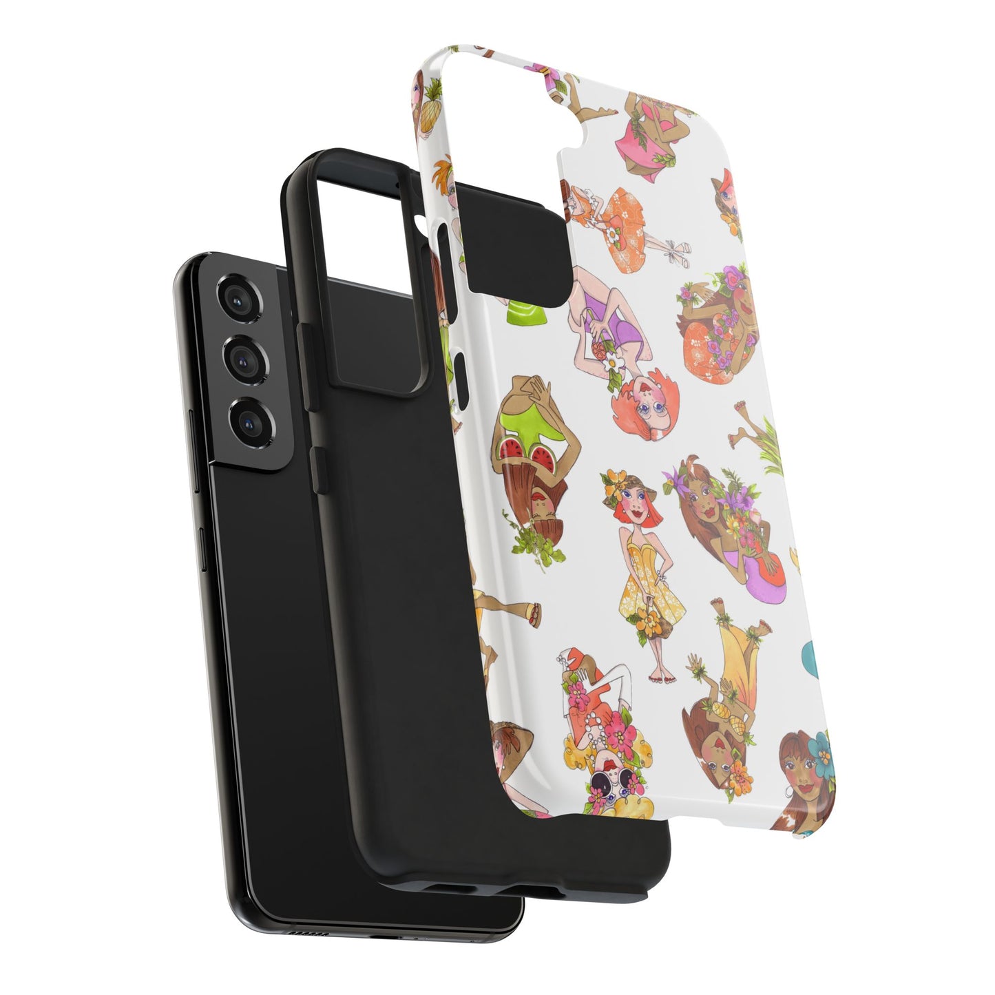 Island Toss White Phone Case