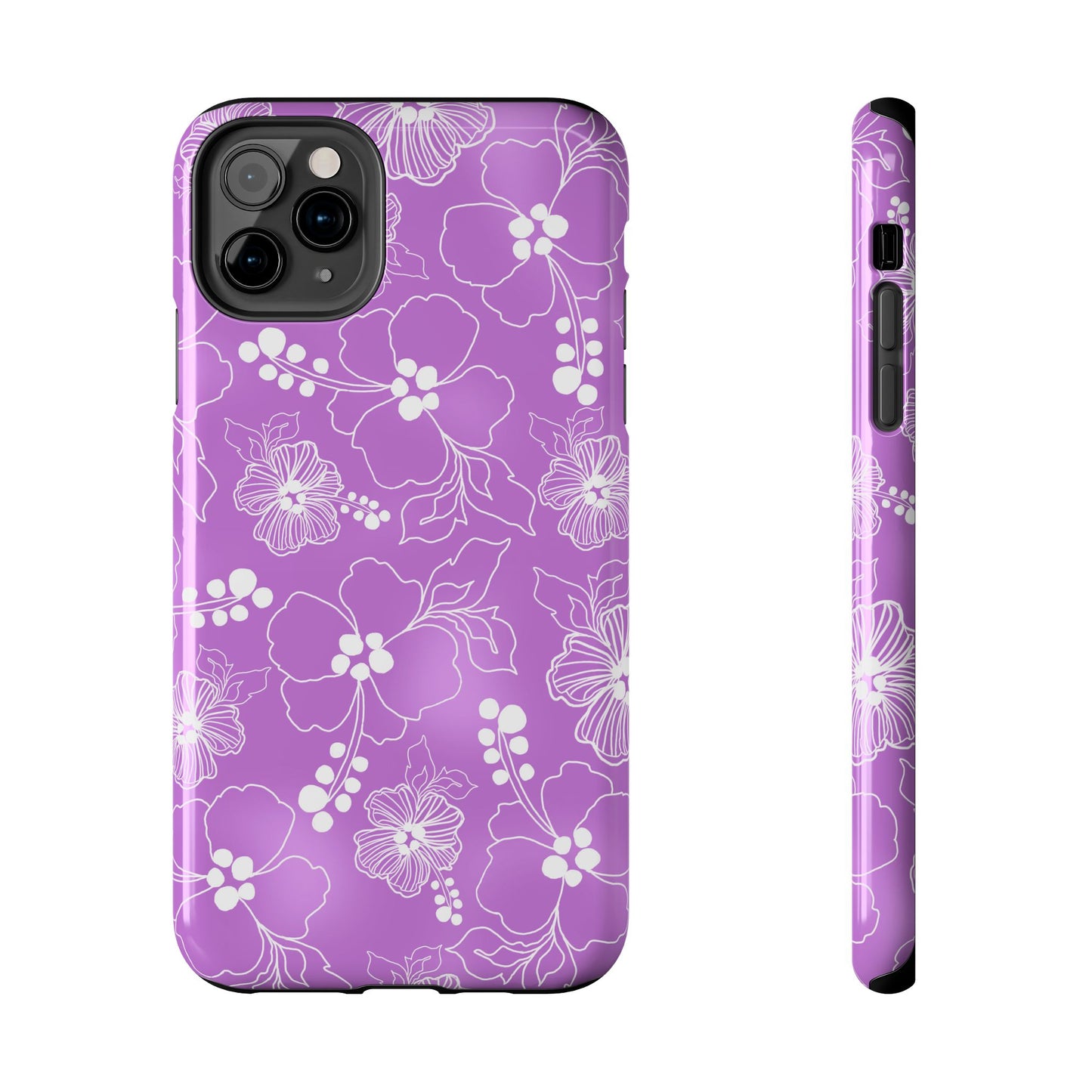 Lacey Hibiscus Orchid Phone Case