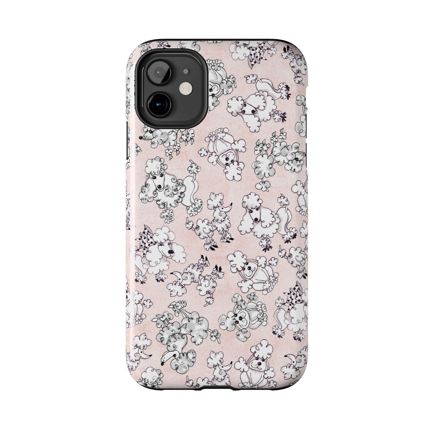 Paris Poodles Pink Phone Case