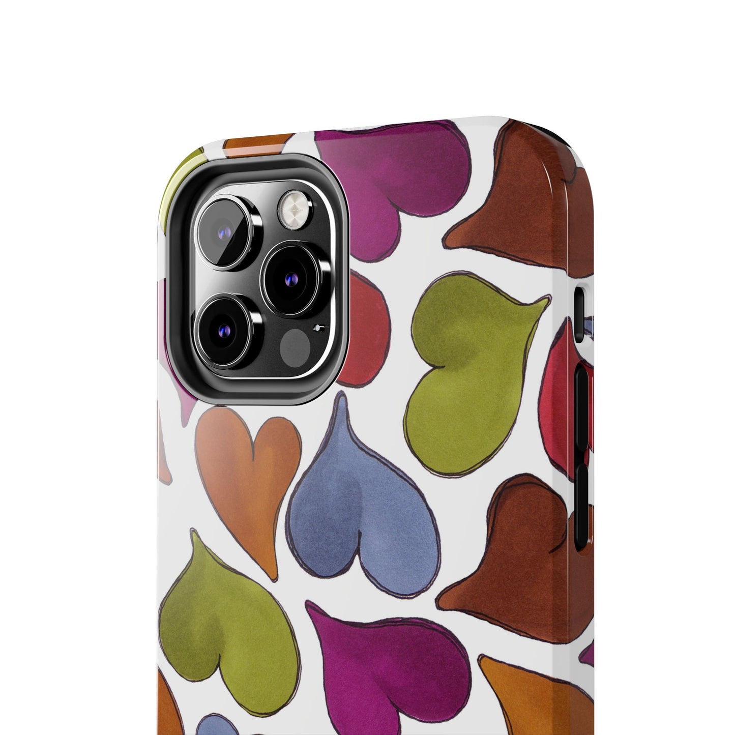 Big Hearted White Phone Case