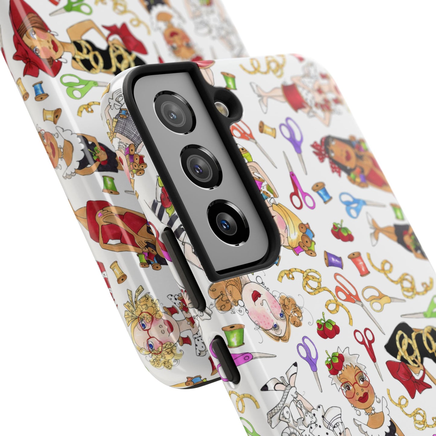 Sew Tossed White Phone Case