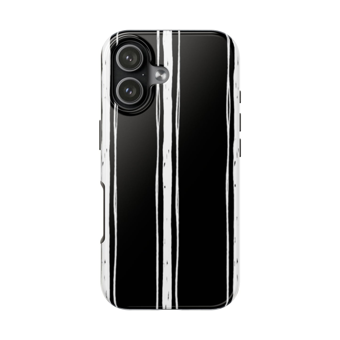 Black / White Stripe Phone Case