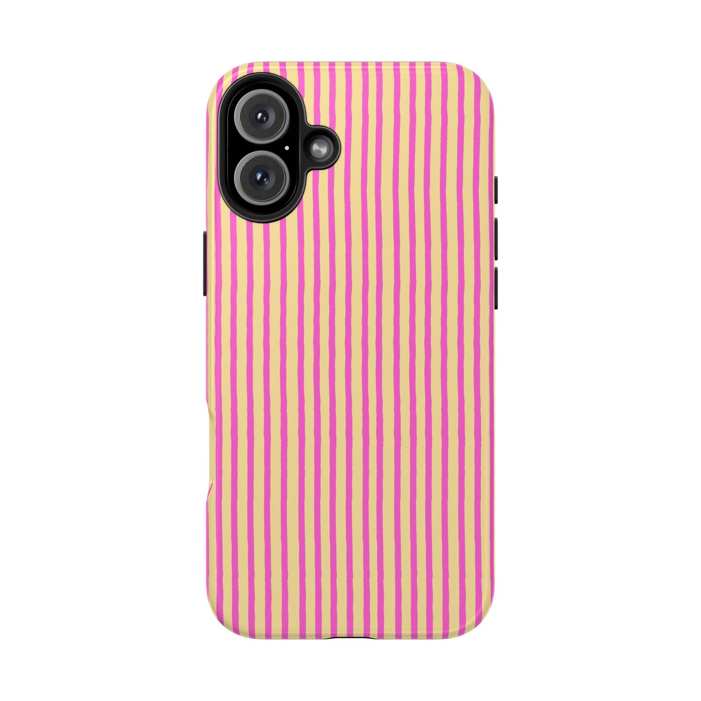 Stripe Yellow / Pink Phone Case