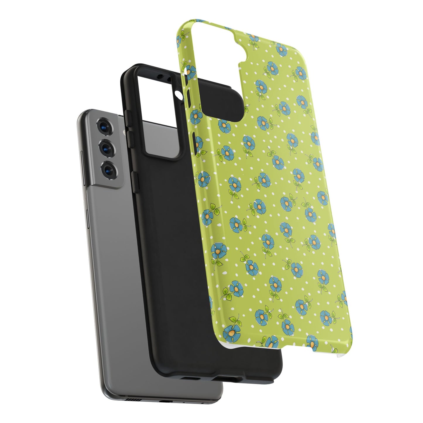 Daisy Dots Green Phone Case