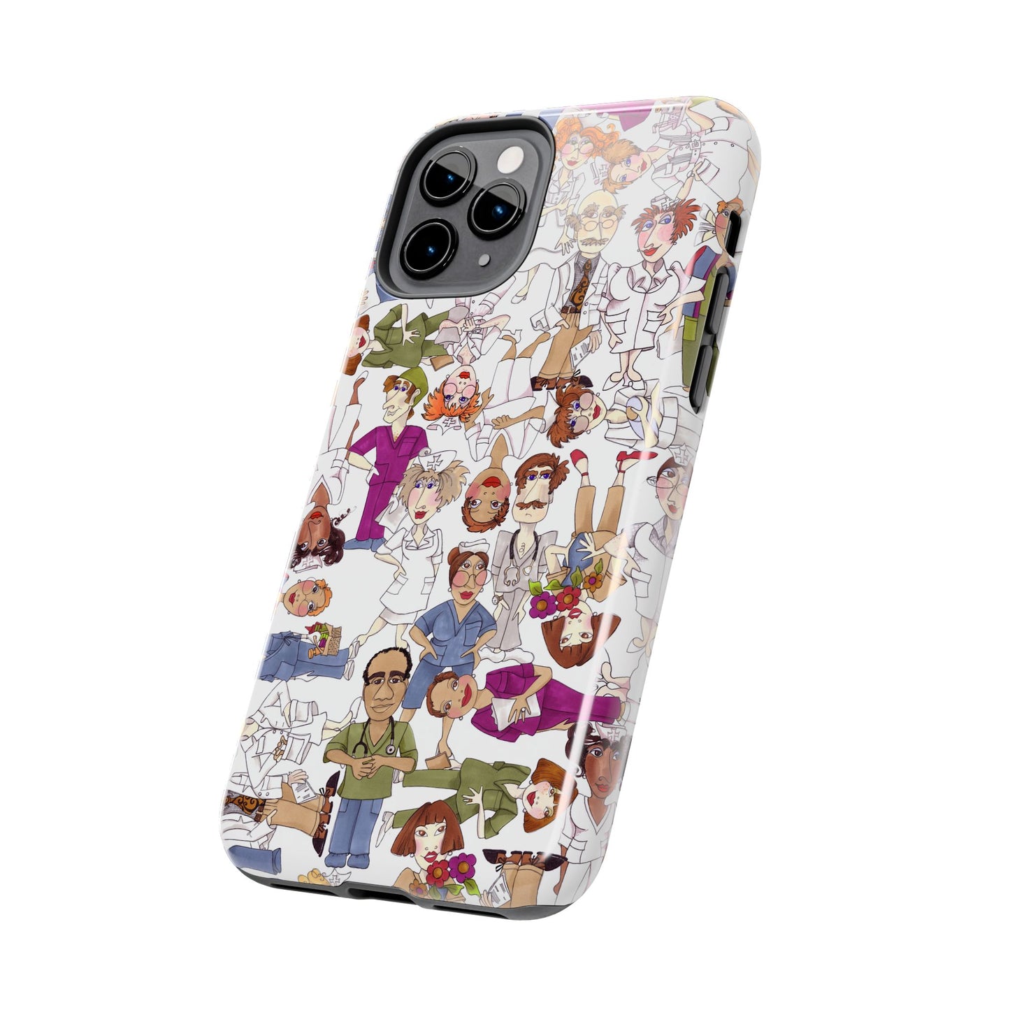 Diverse Nurse White Phone Case