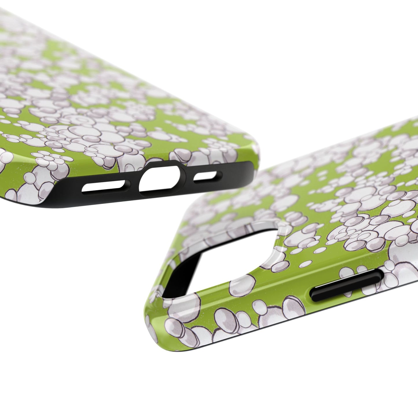 Bubble Dots Green Phone Case