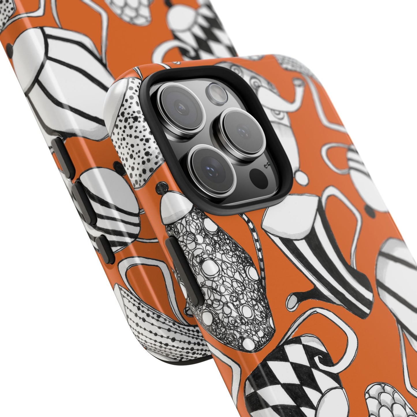 Coffee, Tea Anyone? Orange Phone Case