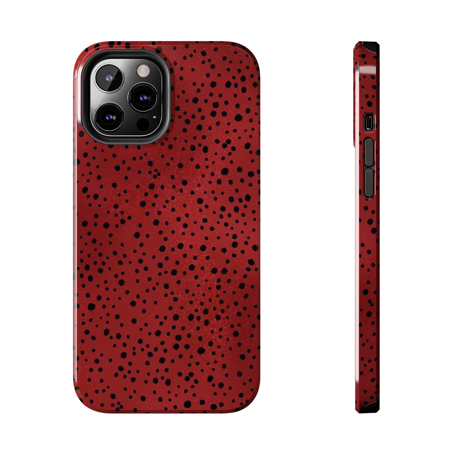 Pepper Dots Red / Black Phone Case