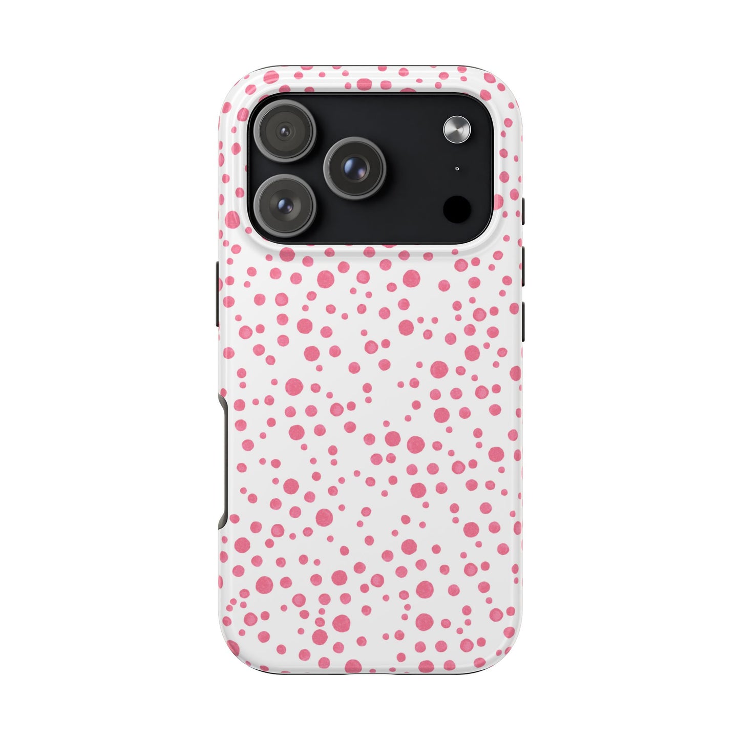 Balloon Dots White / Pink Phone Case