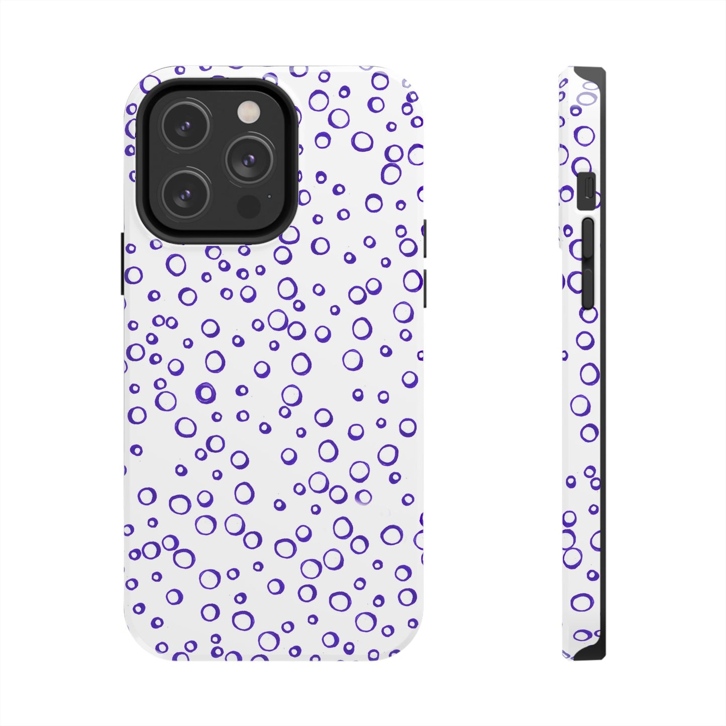 Blue See Through Dots Phone Case