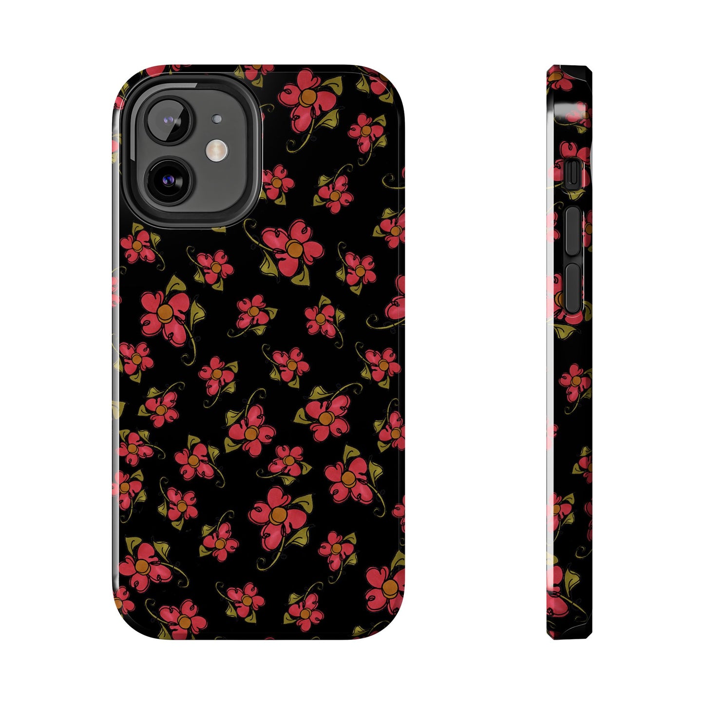 Daisy Caper Black Phone Case