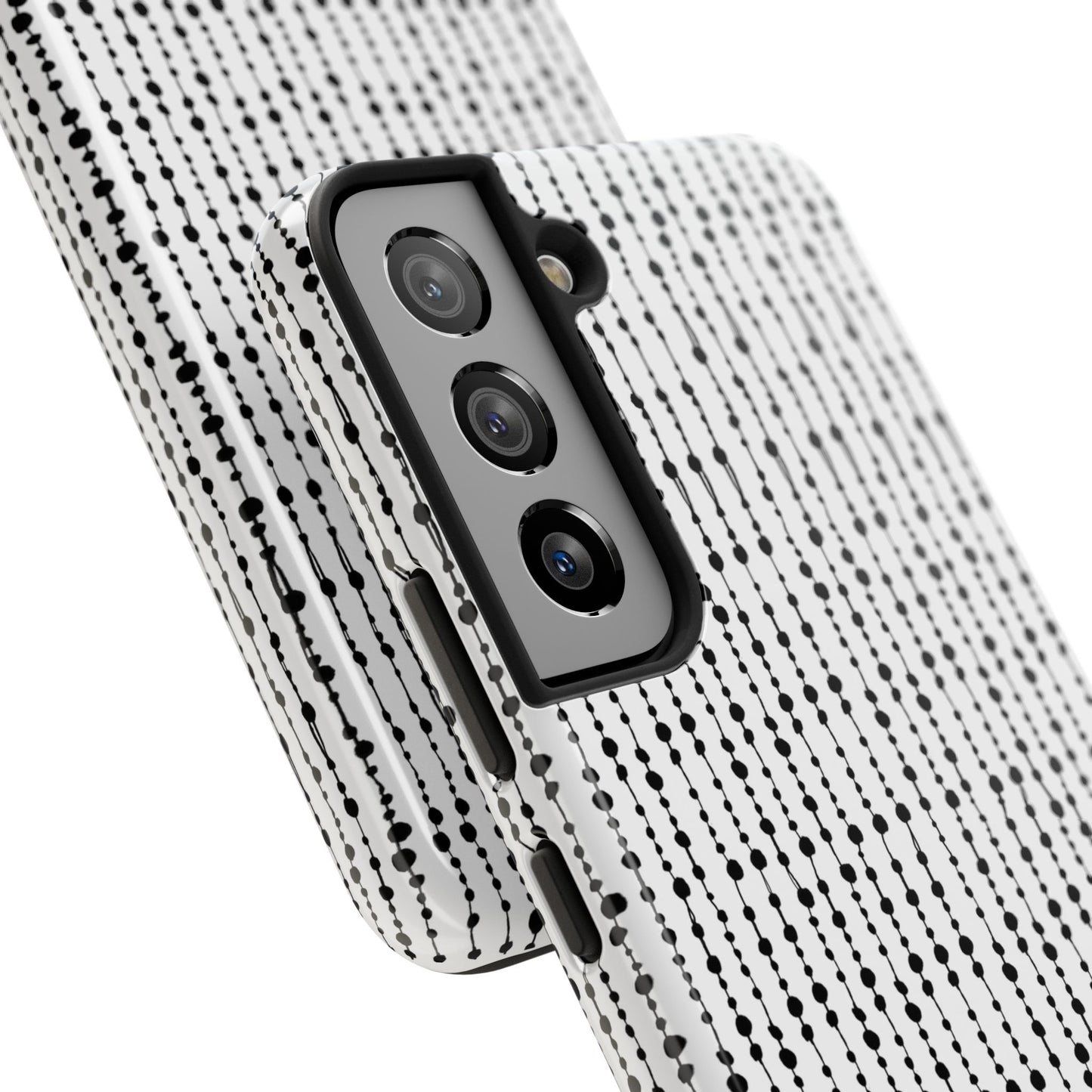 Beaded Curtain White / Black Phone Case