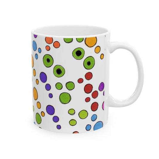 Dog Dots White / Multi Cup