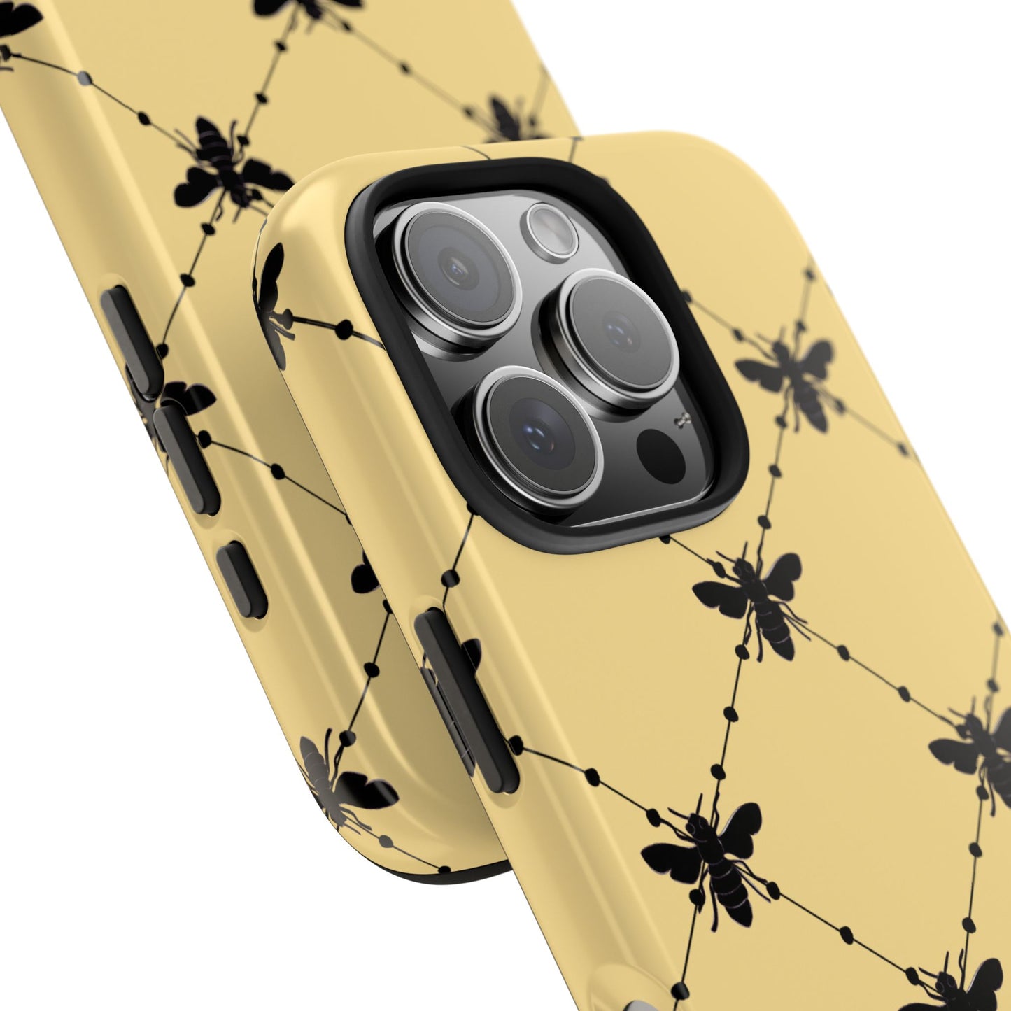 Beaded Bees Yellow Phone Case