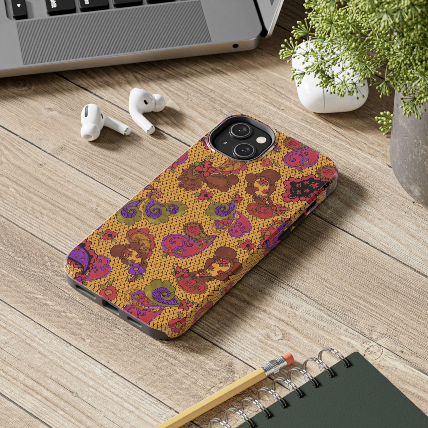 Posie Paisley Gold Phone Case